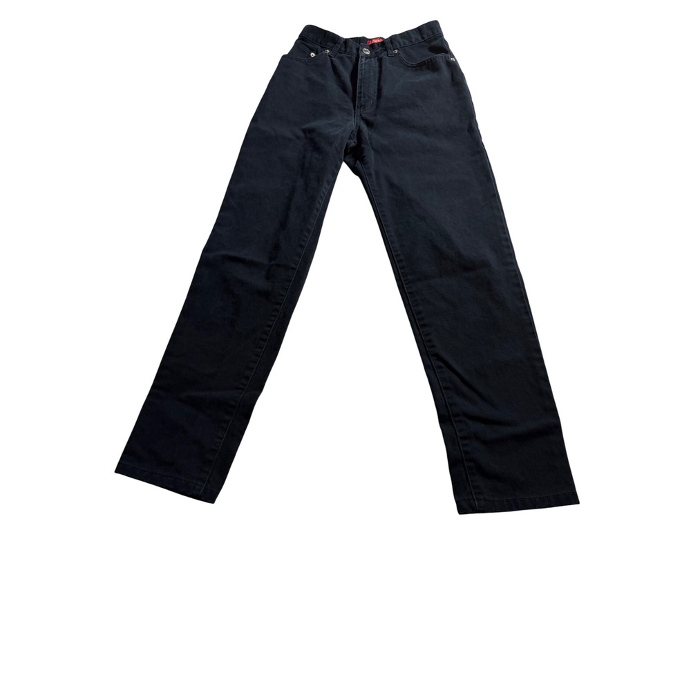Esprit Jeans Vintage Black High Rise Straight Leg Cotton Denim Pants Size 5/6